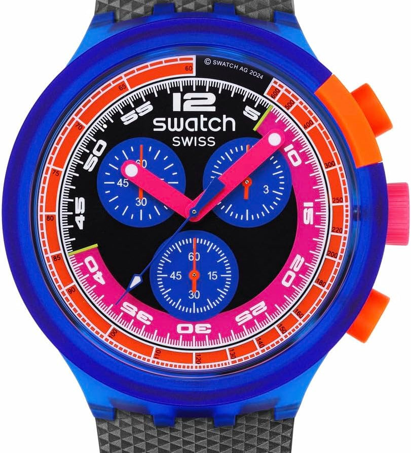 Swatch Big Bold Neon Montre Unisexe à Quartz Biosourcée
