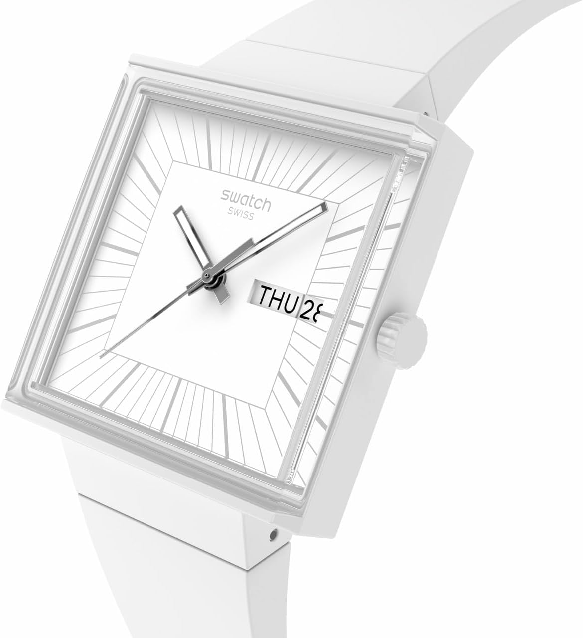 Swatch What IF Montre Unisexe Quartz Biocéramique SO34W700
