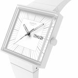 Swatch What IF Montre Unisexe Quartz Biocéramique SO34W700