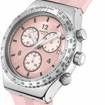 Swatch POPPINGLY PINK Montre Unisexe à Quartz YVS532