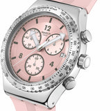Swatch POPPINGLY PINK Montre Unisexe à Quartz YVS532