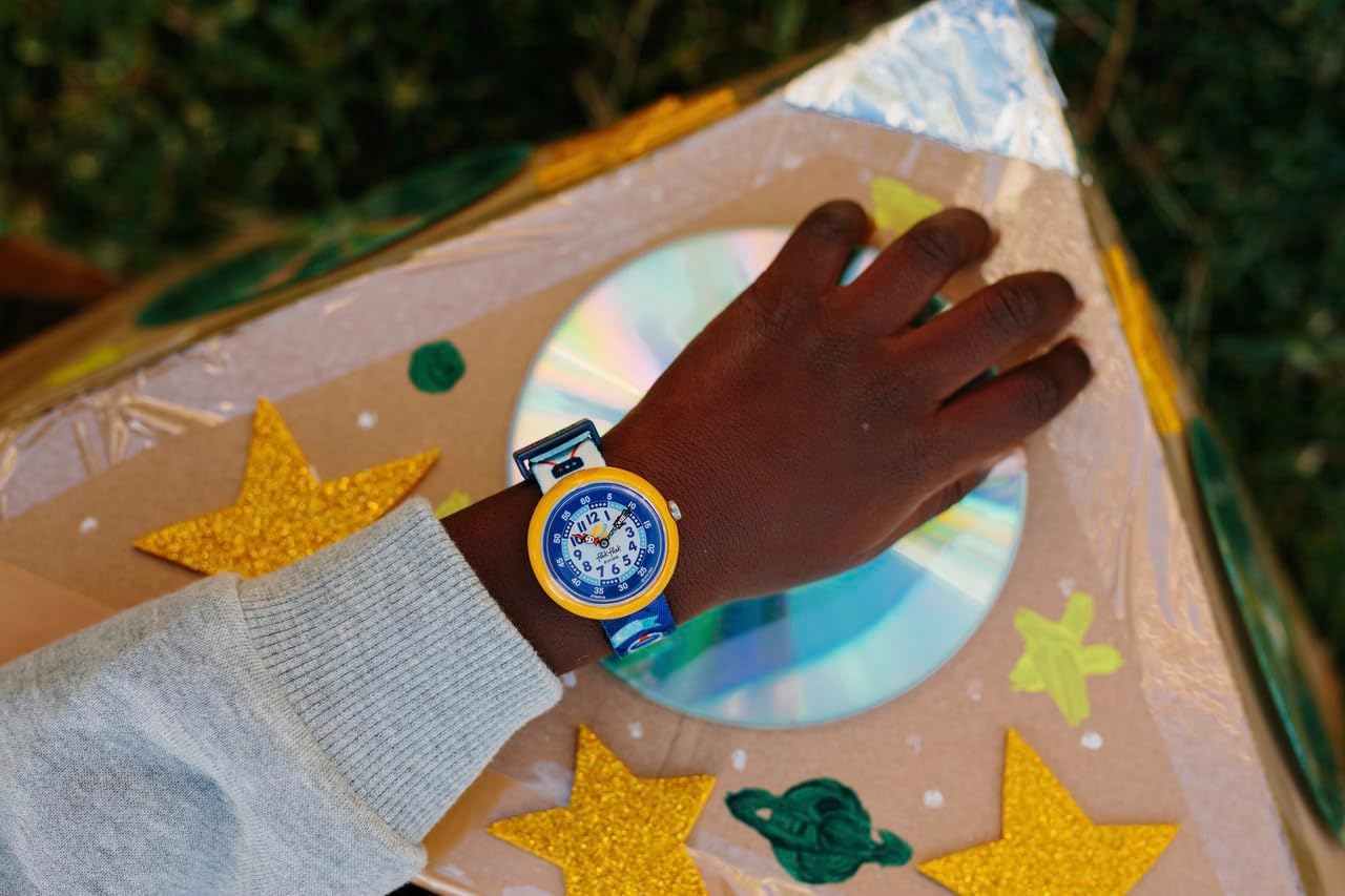 Flik Flak ASTRODREAMS Montre Unisexe pour Enfant à Quartz ZFBNP216