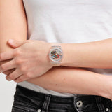 Swatch Clearly Gent Montre Unisexe Biosourcée SO28K100-S06 Transparent