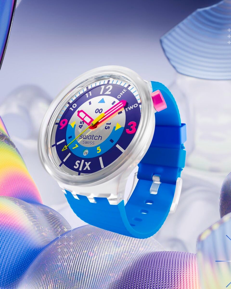 Swatch Big Bold Neon Montre Unisexe à Quartz Biosourcée