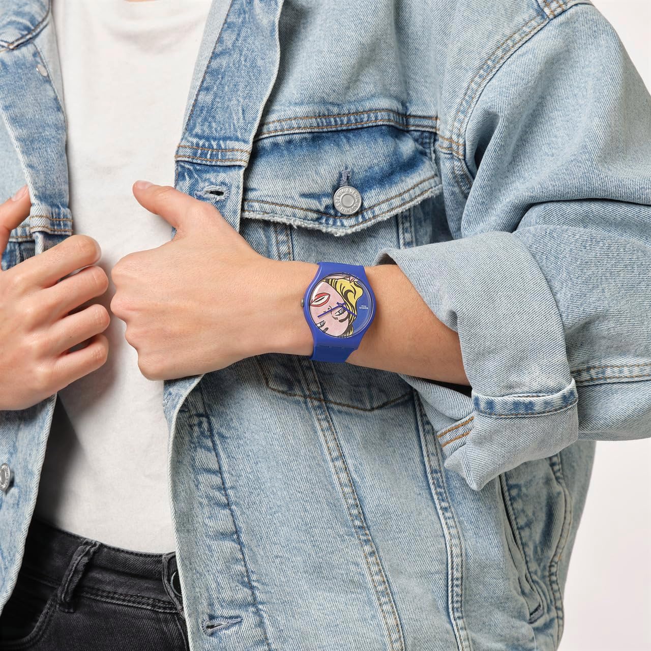 Swatch GIRL BY ROY LICHTENSTEIN Montre Unisexe à Quartz SUOZ352
