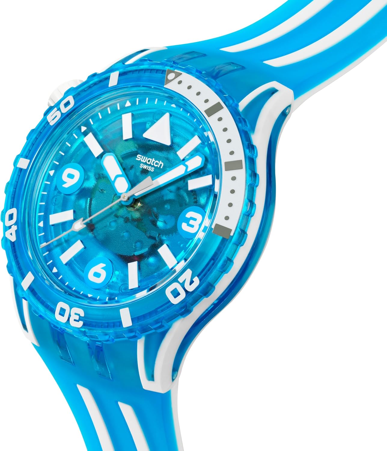 Swatch SCUBAQUA Montre Unisexe à Quartz SSCU09S100