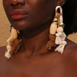 Boucles d’oreilles « Tissage Bohème »