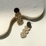 Boucles d’Oreilles Zoé – Cœur Léopard au Style Rétro