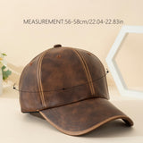 [1pc Distressed Leather Commuting Belt] 1pc Unisex Washed Distressed Leather PU Leather Four Seasons Commuting