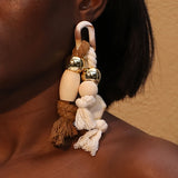 Boucles d’oreilles « Tissage Bohème »